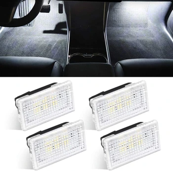 4buc LED Auto Lumina de Interior Pentru Tesla Model 3 Model S Model X Ultra Luminos Portbagaj Lămpi de Înlocuire Masina Ușă Lampă Ușor Plug