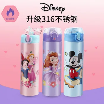 500 ml Disney, Mickey mouse din oțel inoxidabil termose printesa cupa cartoon copii cadou sticla adult cana de apa