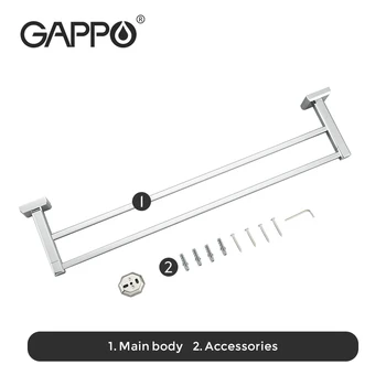 GAPPO Prosop Dublu Titularul Cârlige Montat pe Perete Alama Toaletă suport Prosop Baie Accesorii G3809