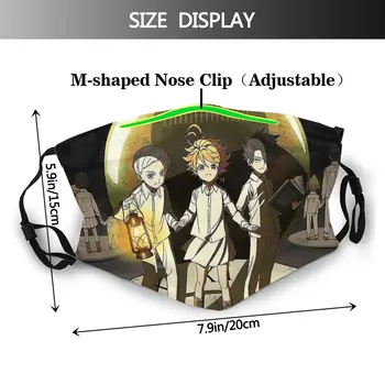 Promis Neverland Anime Mascarilla Masque Masca Faciala Caracter Poster Măști Fation Gura Masca Cu Filtre
