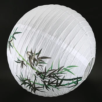 35cm Abajur Felinar de Hârtie Stil Oriental Lumina Decor, Bambus