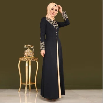 Elegant Musulman Abaya Imprimare Rochie Maxi Adult frige Halat Musulmane turce Dubai Moda Haine Islamice Serviciu de Închinare
