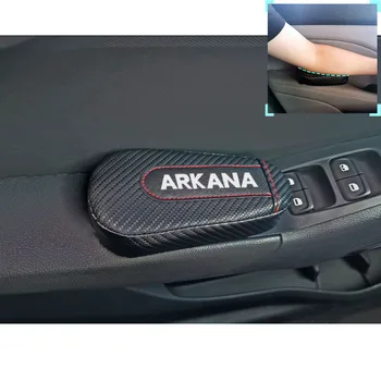 Styling auto pentru Renault Arkana 1 buc Fibra de Carbon, Piele Pernă Picior Genunchi Pad Pad-Cotiera Auto de Interior Accesorii