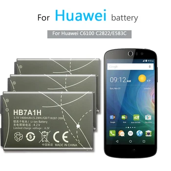 Baterie Telefon mobil HB7A1H Pentru Huawei Ascend C6100 C2822 / E583C Router C2823 C2827 C2829 E5830 E585 E5 Baterie 1400mAh