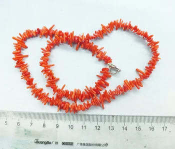 Naturale, neregulate colier coral, foarte frumoasa de 17