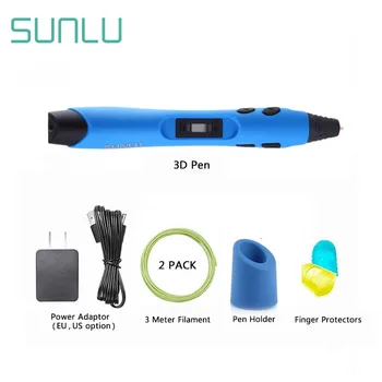 SUNLU 3D Pen SL300 Inteligent de Imprimare 3D Pen Ecran LCD Pictura PLA/ABS Filament Instrument Creativ de culoare Albastru 3d pen
