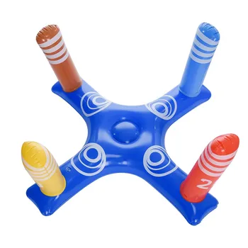 Adulți Copii jucarii Gonflabile Ring Toss Joc de Biliard Jucării Plutitoare Piscina Inel cu 4 Buc Inele Float Petrecere de Apă Jucărie