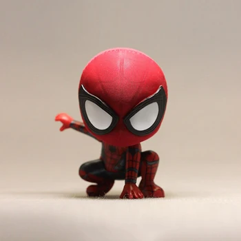 Marvel Legitime Vrac Q Versiune Spider Magnet de Frigider Magnetic Handel-a operat Model de Păpușă Jucărie Accesorii Cadouri pentru Copii