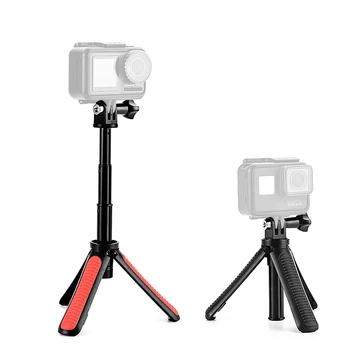 Extinde Vlog Trepied Portabil Mini Selfie Stick pentru Gopro Hero 9 8 7 6 5 Negru Sesiune Max DJI Osmo de Acțiune aparat de Fotografiat Mâner