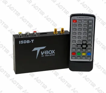Aotsr Masina Digital TV Box extern ISDB-T TV Full seg dual tunners pentru Brazilia/Peru(Țări din america de Sud)/Japonia/Filipine
