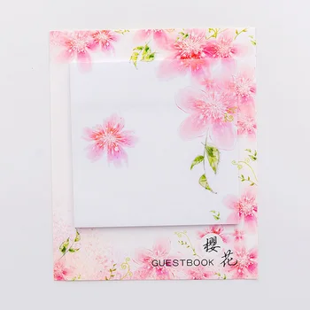 32 buc/Lot Japoneză Sakura notă memo Cherry flower stick marker Guestbook Papetărie, accesorii de Birou rechizite F024