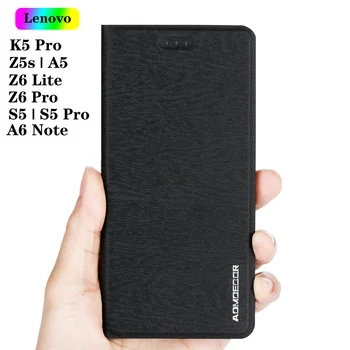 Piele Flip-Caz Acoperire pentru Lenovo K5 Pro A6 Notă S5 Pro Z5S Z6 Lite K9 Notă A5 K5 2018 S90 Telefon Portofelul Înapoi Acoperă Cazuri