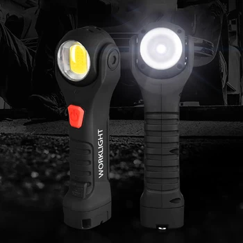 1200LM Lumina de Lucru USB Reîncărcabilă LED COB Magnet 7 Moduri T6 Noapte de Iluminare de 360 de Grade de Rotație în aer liber Acasă lanterna Lanterna