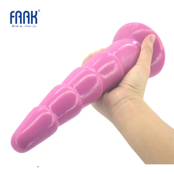FAAK 10 inch super lung sex anal jucării mari înnodate anal dildo aspirație femeile omul masturbator sex produse flexibile penis