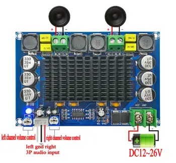 150W TPA3116 D2 Dual-channel Stereo Digital de Mare Putere Amplificator Audio de Putere de Bord cu TL074C OPAMP