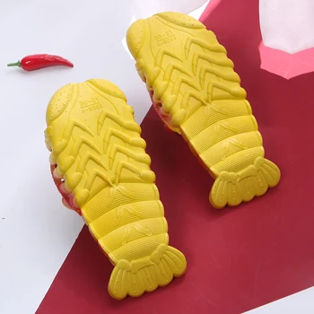 Femei Papuci Pantofi De Vara Homar Sandale 2020 Nou Non-Alunecare De Plaja De Familie Amuzant Homar