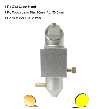 Laser CO2 Integrative Mount Titularului de 18mm se Concentreze Znse Obiectiv Și 20mm Si Oglinzi Laser Cap Stabilite Pentru 2030 4060 K40 cu Mașină cu Laser Co2