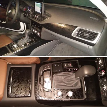 Pentru Audi A7 2011-2018 Interior Panou de Control Central Mânerul Ușii 3D/5D Fibra de Carbon Autocolante, Decalcomanii Auto styling Dotari