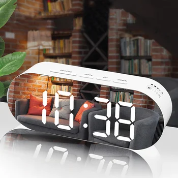 Oglinda Ceasuri LED Casă Nouă Masă LED Ceas Digital, Temperatura de Afișare Ceas Electronic de Birou cu Termometru Inteligent Ceas de Masa