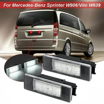 Pentru Mercedes Sprinter W906 / Vito W639 6000K LED Alb de Lumină de inmatriculare Lampa