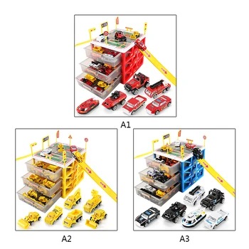 Mini Parcare Auto Jucărie Sertar pentru Copii Jucarii Cutie de Depozitare Caz model de Masina Masina de Garaj Garaj de jucărie Copil Jucării Educative