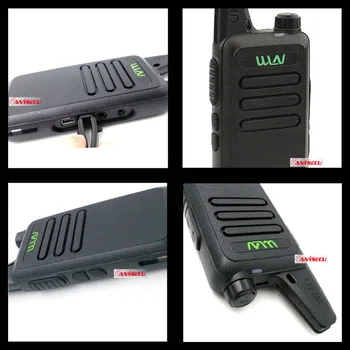 2 buc WLN KD-C1 Walkie Talkie UHF 400-470 MHz Canal 16 MINI-portabil de Emisie-recepție Radio Station WLN Radio Communciator