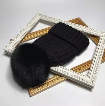 2021New blana naturala pom pom pălărie de moda pălărie de iarnă pentru fete femei căciuli cald