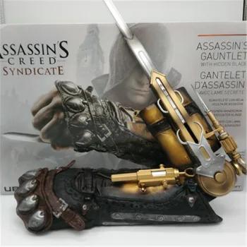 Cele mai noi Cosplay Roman Joc Assassin ' s Creed 6 Sindicat Prop Armă Modelul 1:1 Încheietura mâinii Maneca Potrivire Maneca Săgeată Poate scoate Prop