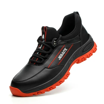 New sosire designer de brand bombeu metalic de lucru de siguranță pantofi pentru bărbați negru șantier lucrător pantof de securitate cizme proteja