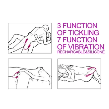 Vibrator pentru Două persoane de Sex Jucării pentru Adulți pentru Cuplu Puternic Vibrator pentru Clitoris Vibratoare Intimă produse pentru Femei Punctul G, Clitorisul