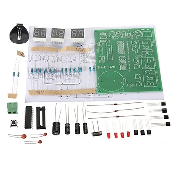 DIY Kit Modulul de 9V-12V AT89C2051 6 LED-uri Digitale Ceas Electronic Părți Componente