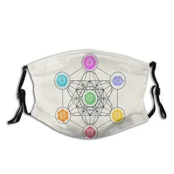 Metatrons Cub Chakre De Energie Cosmică Centre Pentru Adulti Refolosibile Masca De Fata Fizică Anti Ceata Masca Cu Filtre De Protecție Respiratorie