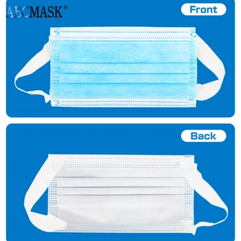 Medicale de Unică folosință Față Măști de Gura Non-Țesute Masti de Fata 3 Straturi de Filtrare Clema Masca Anti-ceață Respirabil Gura Măști