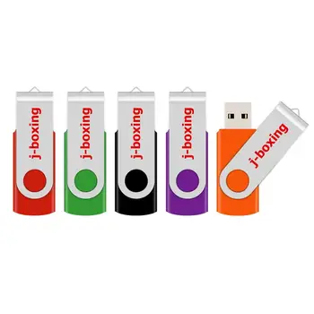 J-box USB Flash Drive Metalice Pivotante Pendrives 1 GB 2 GB 4 GB 8 GB 16 GB 32 GB Multicolor pentru PC, Mac, Tabletă 5 BUC/Pachet