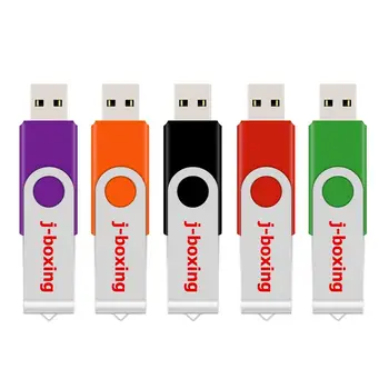 J-box USB Flash Drive Metalice Pivotante Pendrives 1 GB 2 GB 4 GB 8 GB 16 GB 32 GB Multicolor pentru PC, Mac, Tabletă 5 BUC/Pachet