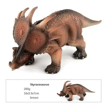 Clasic De Simulare Dinozauri Jucarii Model Jurassic Static Solid Dinozaur Styracosaurus Stegosaurus Saichania Modele