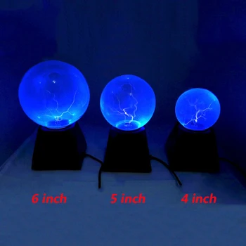 Sensibil 4-6 Inch Cu Plasmă Mingea Atinge Lampa Cu Plasmă Lampa De Noapte Magic Glob Lumini Tunete Fulgere De Lumină Noutate Jucarie Copii Cadouri