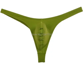 Bărbați Spori Umflatura Husă T-spate Neted Tanga Mini Bikini Lenjerie de corp Elastic