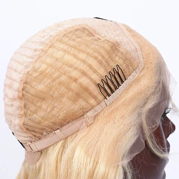 Rosabeauty 613 Drept Blond Lung Brazilian Dantelă Transparentă Față Peruci Par Uman Remy Frontal Peruci Pentru Femei De Culoare