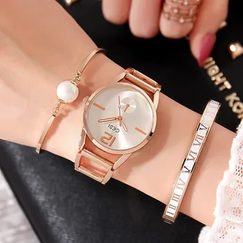 Brand de lux pentru Femei Ceasuri 3PC Set GEDI Petrecere de Moda Doamnelor Ceas de Design Creativ Brățară Ceas Relojes Mujer 2018 relogios
