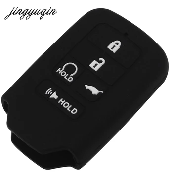 Jingyuqin 30pcs/lot Silicon 5 Butoane de acces fără cheie Auto Inteligent Cheie Fob Caz Acoperire pentru Honda /Civic /Accord Pilot