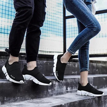Cuplu de zbor stil plasă casual coreean ușoare pantofi de alergare pentru bărbați și femei