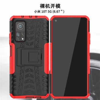 Pentru Xiaomi Mi 10T Pro Caz Robot Grele Colorate din Cauciuc Siliconic Greu Protector Caz Pentru Mi 10T Pro Acoperire Pentru Xiaomi Mi 10T