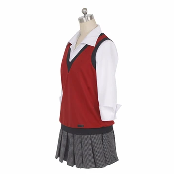 Anime Kakegurui Jucător Compulsiv Midari Ikishima Cosplay Costum Japonez Uniformă Școlară Vesta Femei Rochie de Halloween JK Uniformă