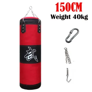 150CM Sac de Box Grele 40kg Adult Gol saci de Nisip Îngroșat Panza de Taekwondo, Kick Sac de box de Interior Antrenament Muay Thai saci de Nisip