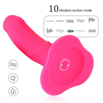 Adult Sex Vibrator cu 10 viteze Vibratoare cu Curea La Ham Dildo Vibrator Chilotei pentru Femei Lesbiene Sclavie Penis artificial Penis Sex Centura