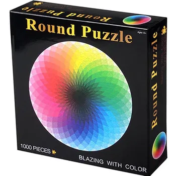 Rotunde De Hârtie De Puzzle 1000 Bucăți Ambalaj Neutru Pentru Adulți Cuplu Puzzle