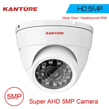 KANTURE Camera de supraveghere Video Super 5.0 MP AHD CVI AVI Camera de securitate Metal IP66 Securitate în/impermeabil în aer liber Dome