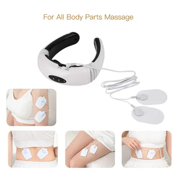Baterie reîncărcabilă de Col uterin Gât Masaj Office Gât Gât de Îngrijire a Relaxa Mușchiul Terapie de Masaj 3D Plutitoare Electrod Tampoane pentru Picior Arm