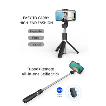 Mini Telefon Trepied Cu Telecomanda Bluetooth Selfie Stick pentru iPhone Trepied Telefon Gopro Camera de Sport Lumina Monopied cu Clip